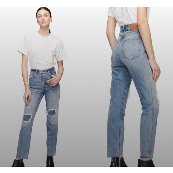 Anine Bing Denim - Anine Bing Betty Denim Jeans Straight Leg Vintage Blue Women’s 27